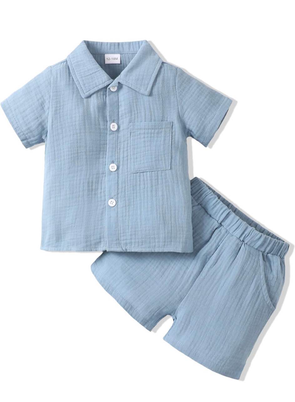 Toddler Baby Boy Clothes Summer Outfits Cotton Short Sleeve T-Shirt Dinosaurs Shorts Set Boy Clothes Outfits Set