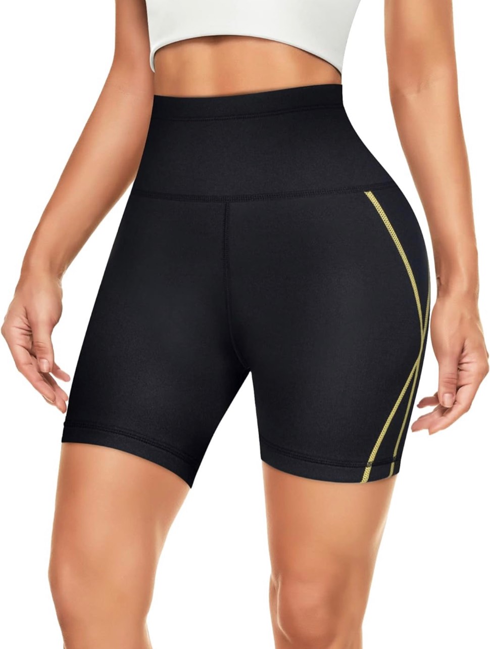Women Wetsuit Shorts Surfing Kayaking Snorkeling Swimming Pants Swimsuit Bottom Water Sports Swimwear Capris with Back-Zipper-Pocket