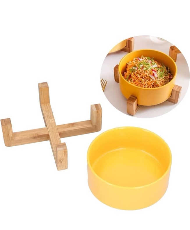 Fruit Bowl, Durable Sturdy Ceramic Bowl Creative for Cook for Kitchen for Party(Yellow