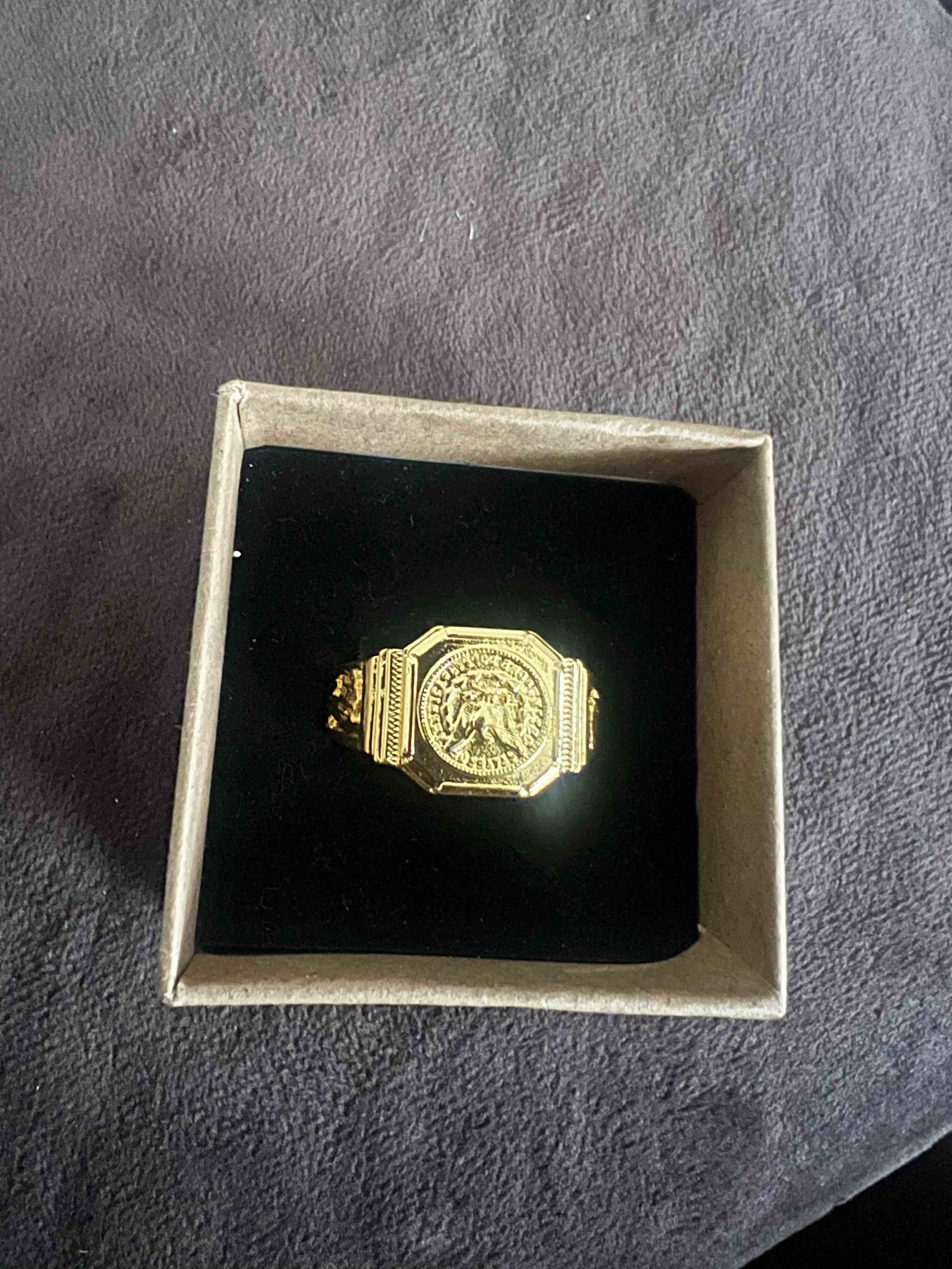 Men’s 18K Gold Plated ring sz 13