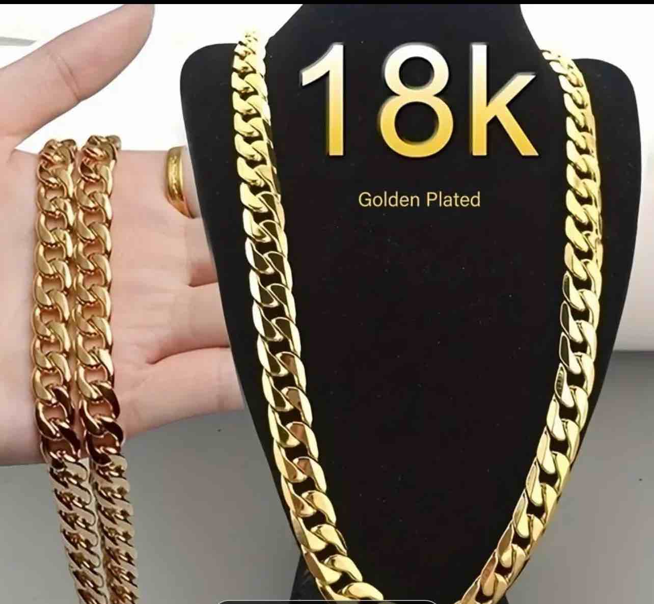 Gorgeous 925 Silver 18K Gold Plated Necklace 