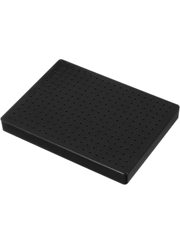 PATIKIL Painting Stand Base, 1pcs Alligator Clip Holder Stand Memo Holder 19 x 14 Holes Large Modeling Tools 7.9x5.9in for Alligator Clip Air Brush Industrial, Black