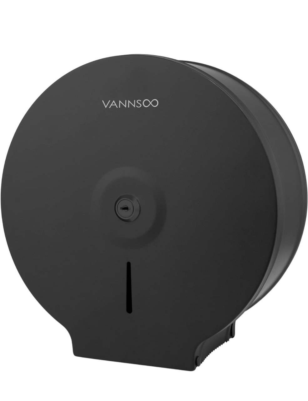 Commercial Jumbo Toilet Paper Dispenser, Wall Mount Stainless Steel 9 Inch Roll Toilet Paper Holder Bath Tissue Dispenser with Lock Key (Black)