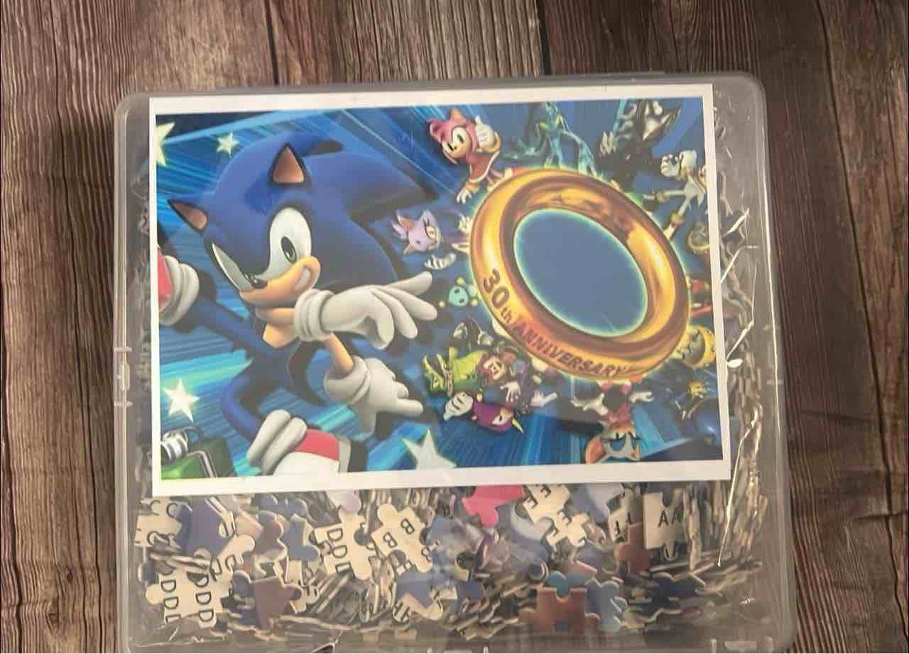 1000 pc Puzzle. The alphabet on the back.