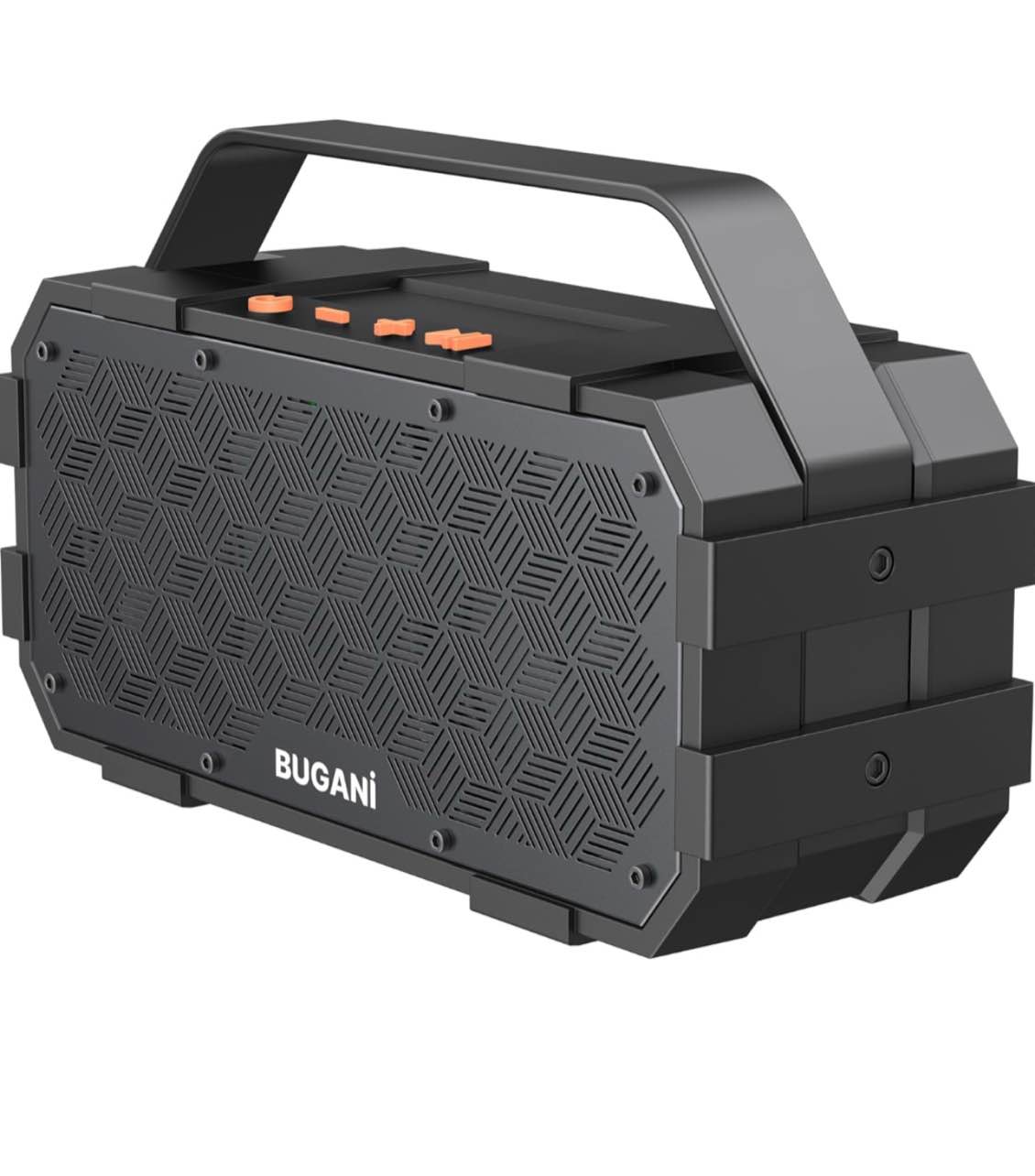 BUGANI Bluetooth Speaker, Portable Bluetooth Speakers with 40W Stereo Sound, Loud Bluetooth Speaker 24H Playtime Support TF Card/AUX, IPX6 Waterproof for Beach Camping Outdoor Indoor
