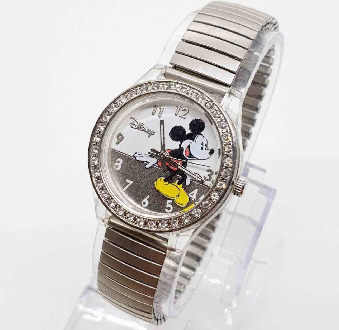 Mickey Mouse Diamond Style Watch for Women, Ladies Disney Diamond Watch