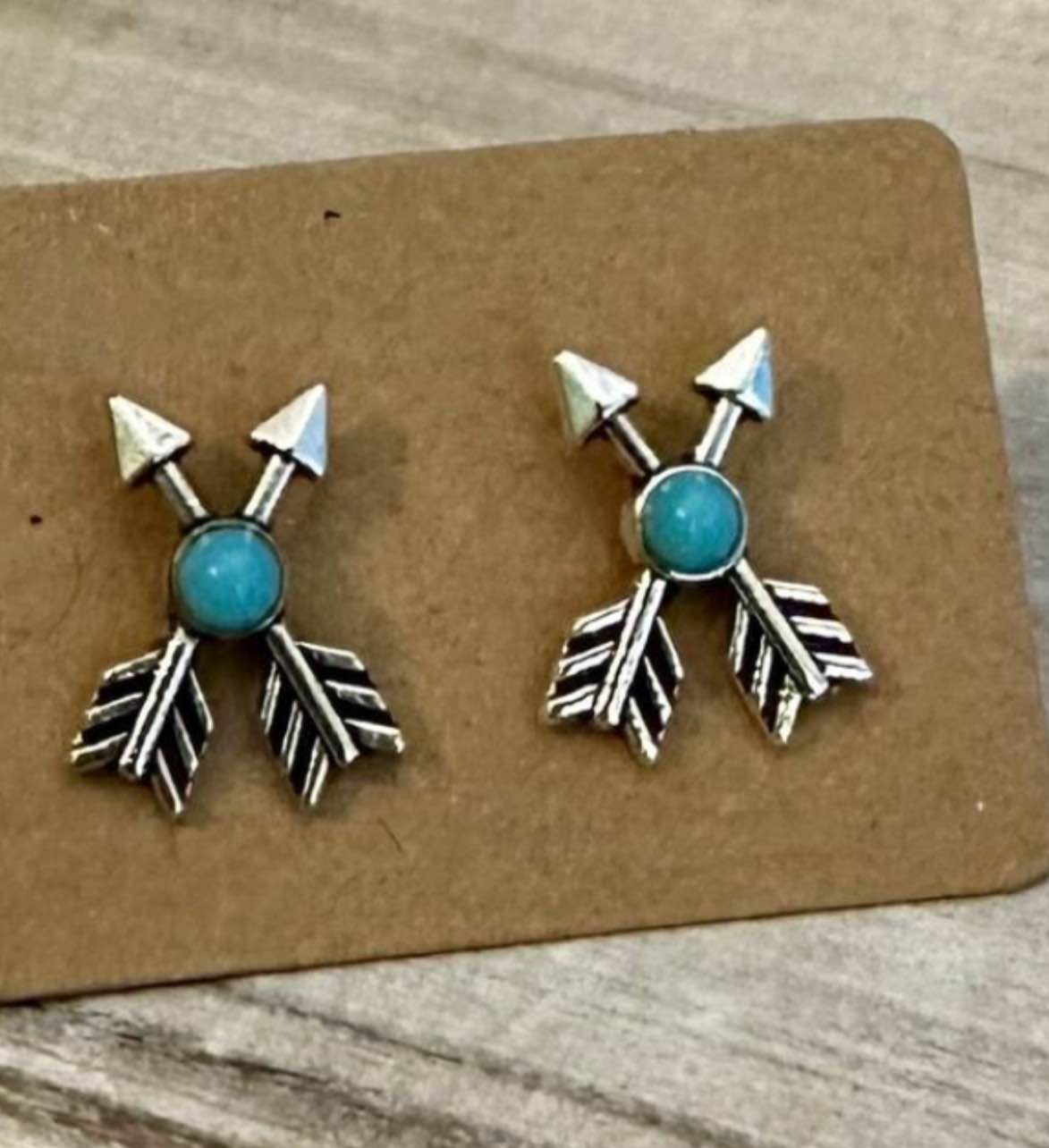 Beautiful 925 Silver Plated Turquoise Earrings 