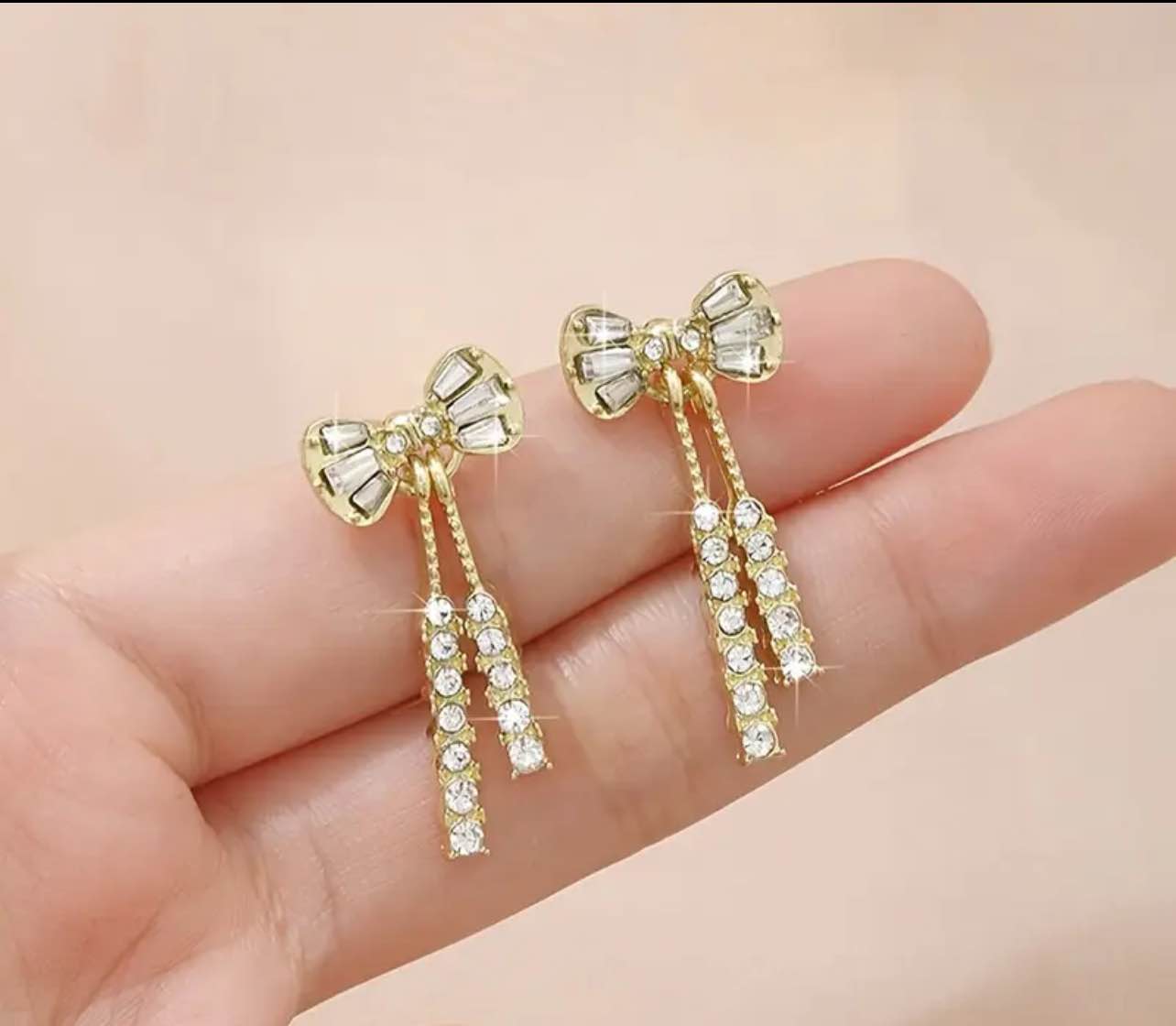 Gorgeous 925 Silver 18K Gold Plated Earrings