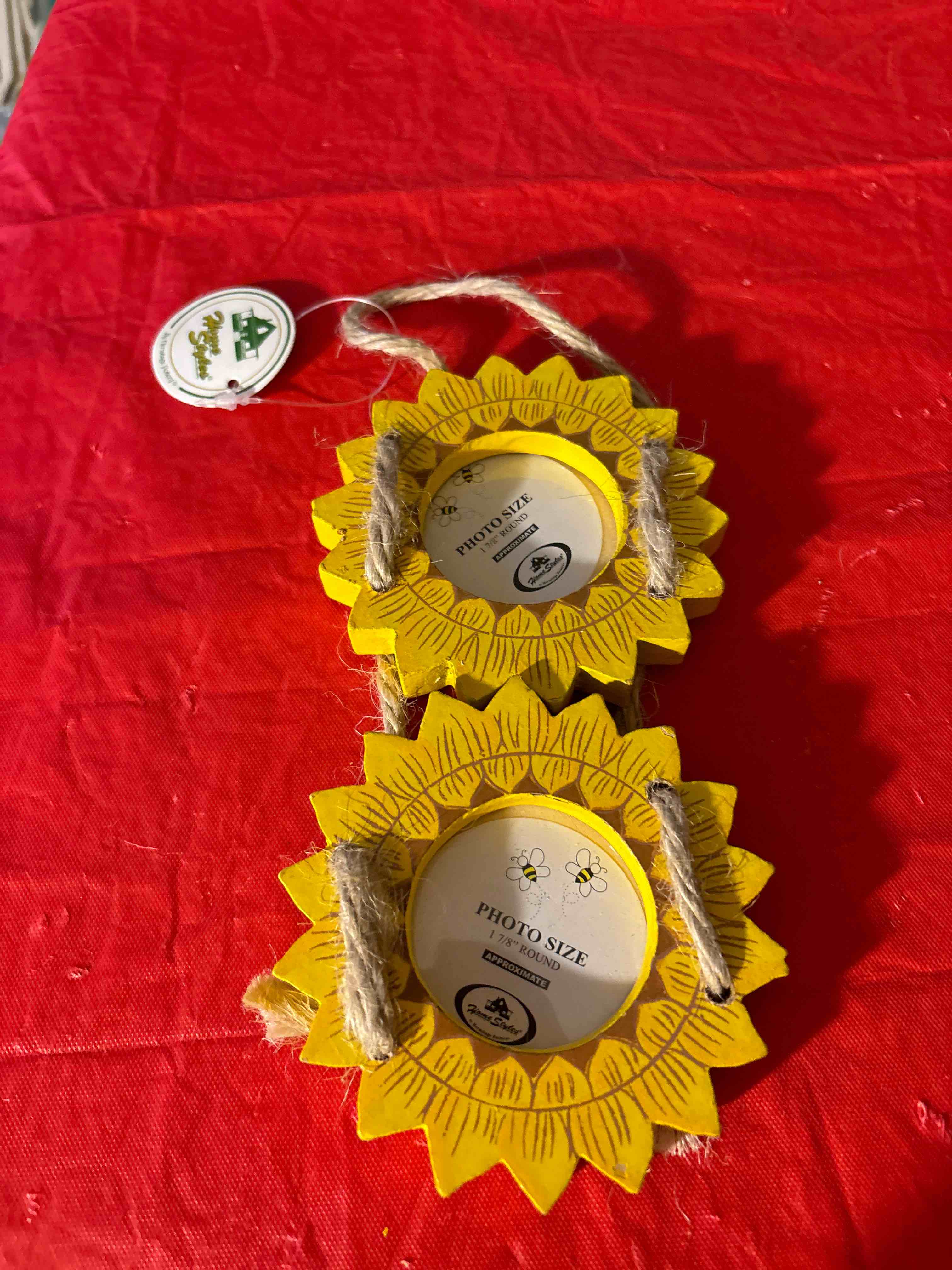 hanging photo frame sunflower