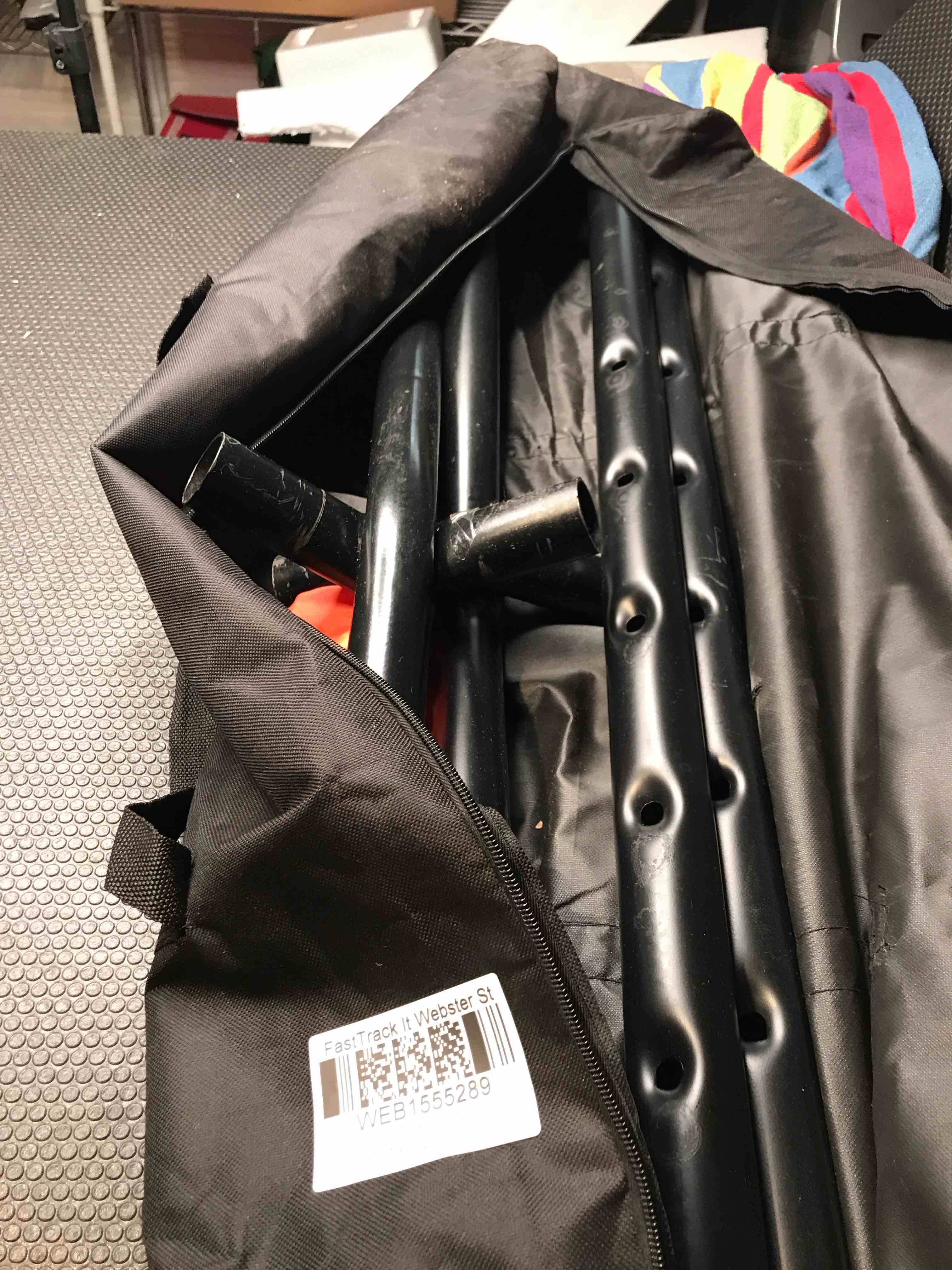 Best Choice Products Portable Heavy-Duty 9ft Steel Hammock Stand w/Built-in Wheel, Carrying Case, Weather-Resistant Finish, 450lb Capacity