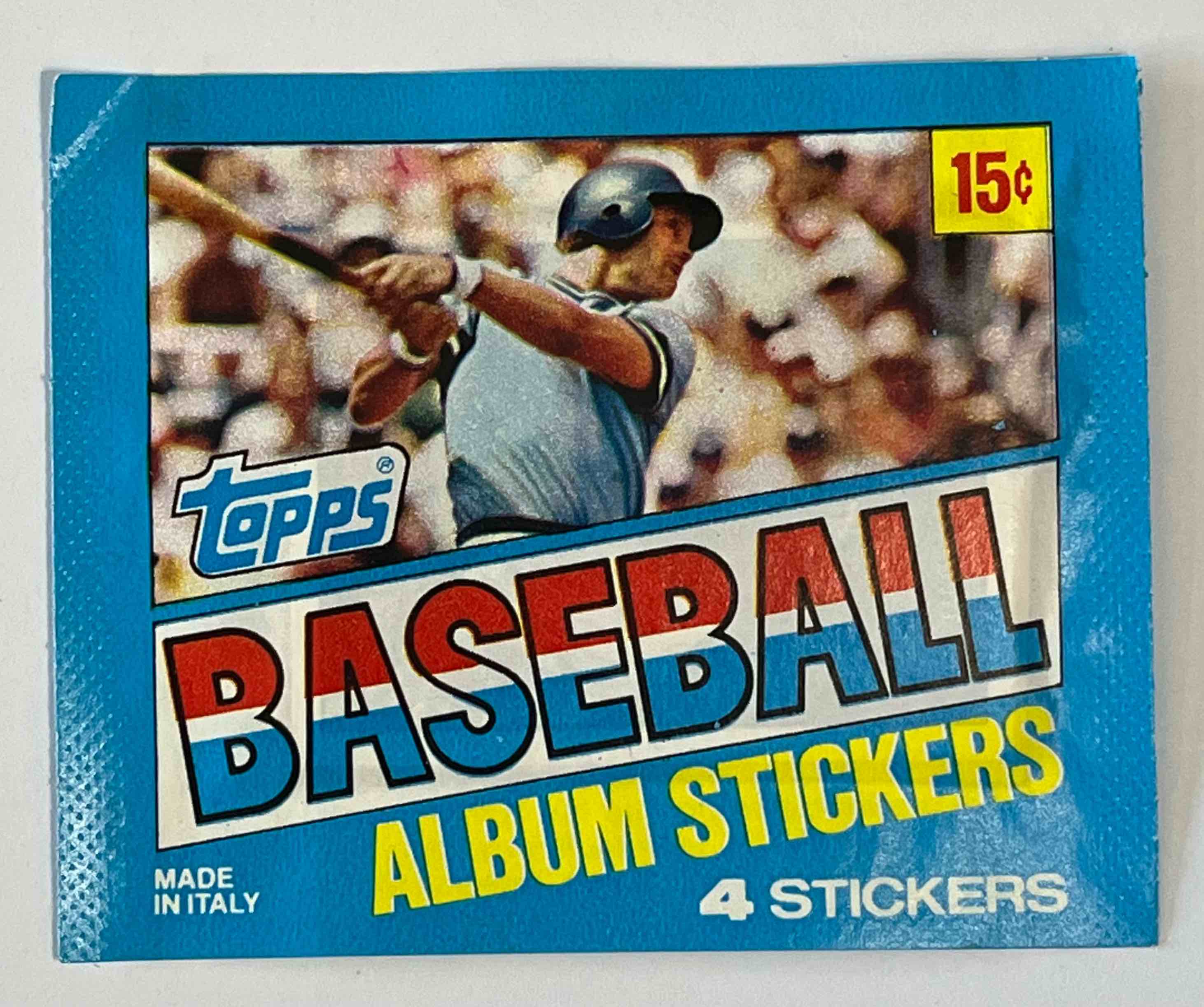 RARE UNOPENED 1981 TOPPS BASEBALL ALBUM STICKER PACK