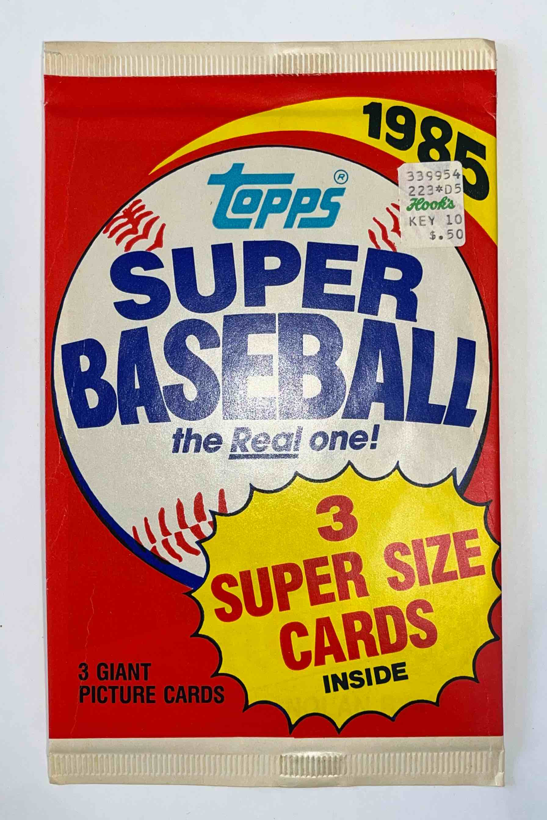 RARE UNOPENED 1985 TOPPS SUPER BASEBALL CARD PACK