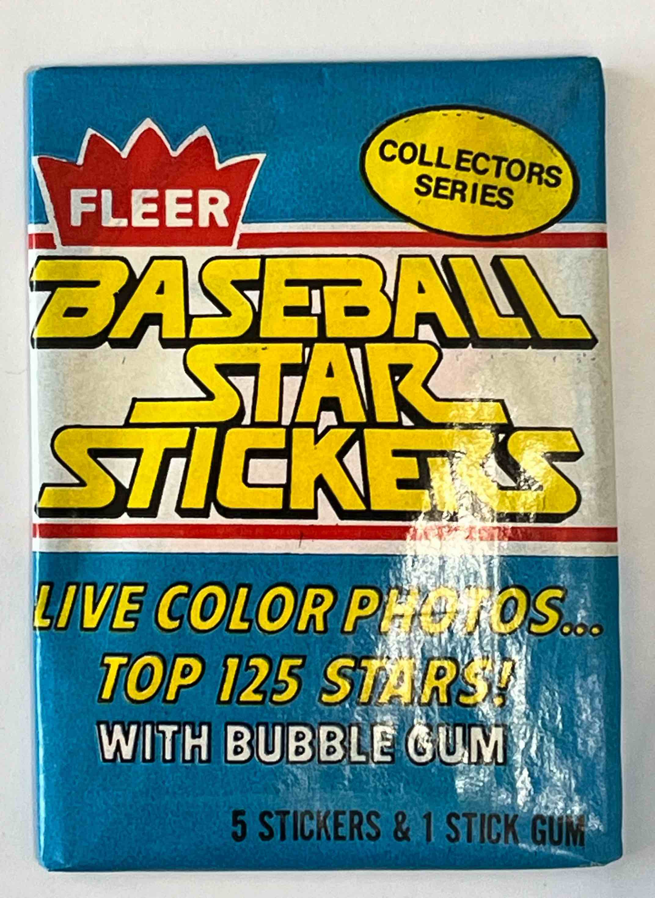 RARE UNOPENED 1981 FLEER BASEBALL STAR STICKERS PACK