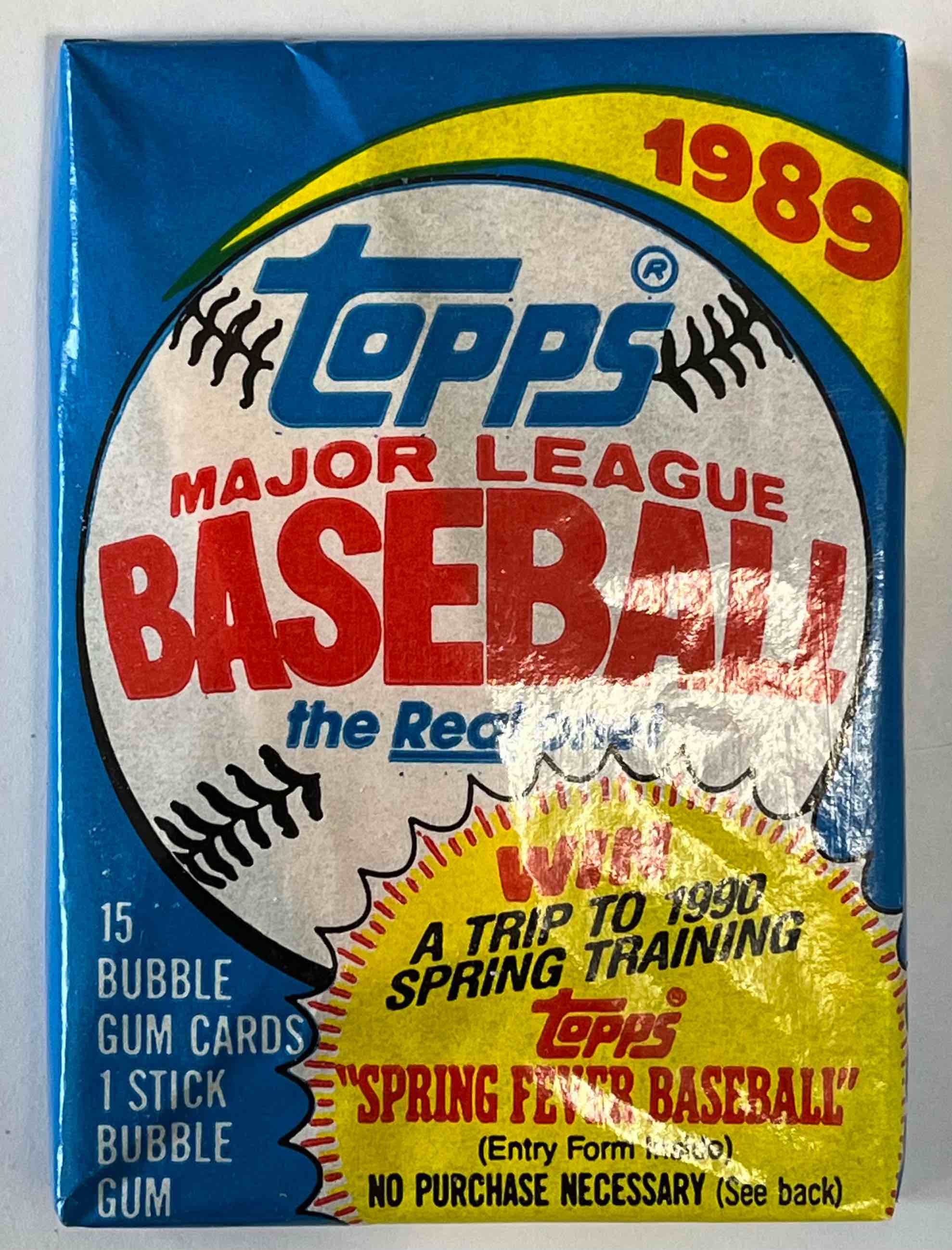 UNOPENED 1989 TOPPS BASEBALL WAX PACK