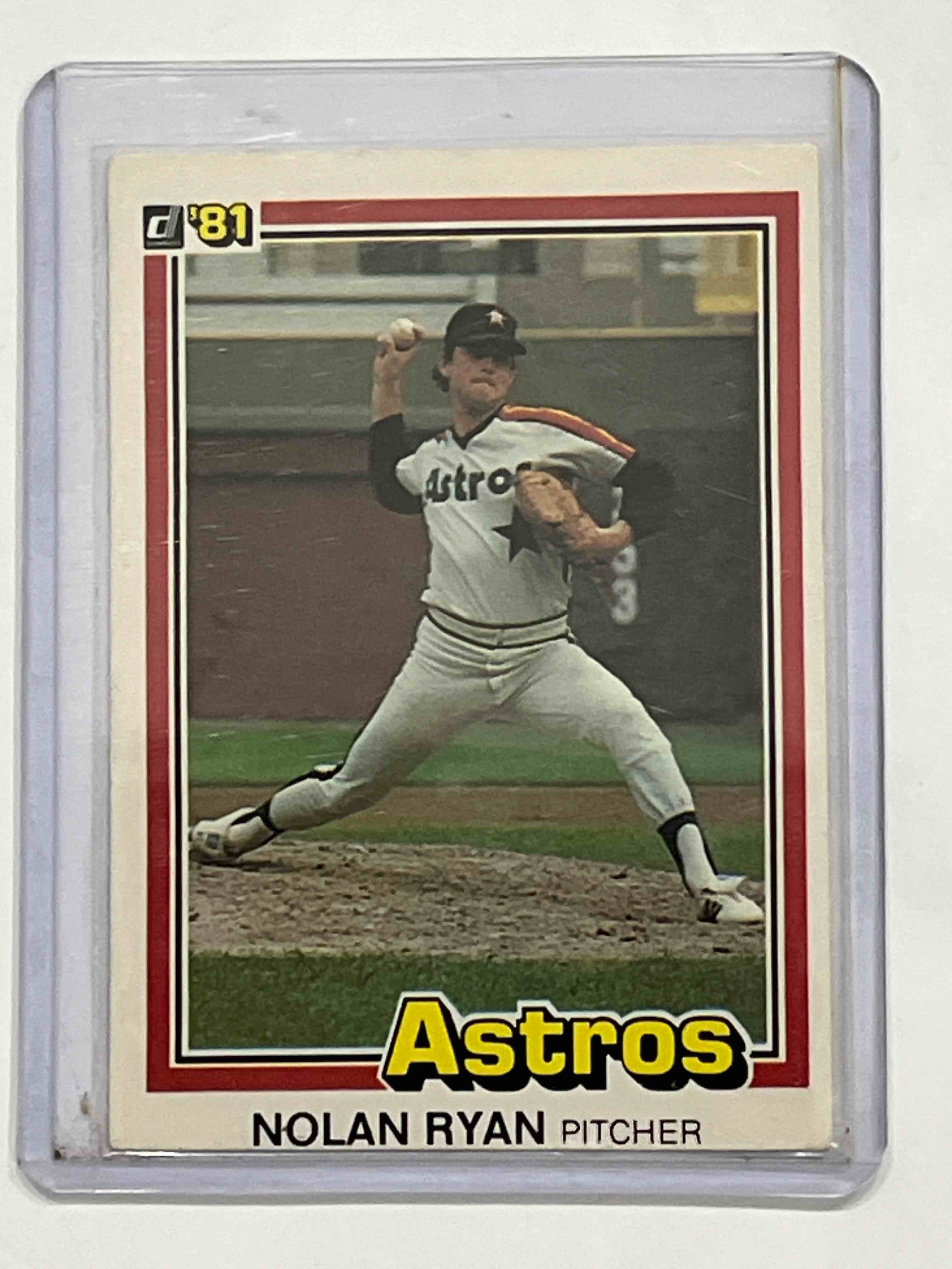 1981 DONRUSS NOLAN RYAN BASEBALL CARD