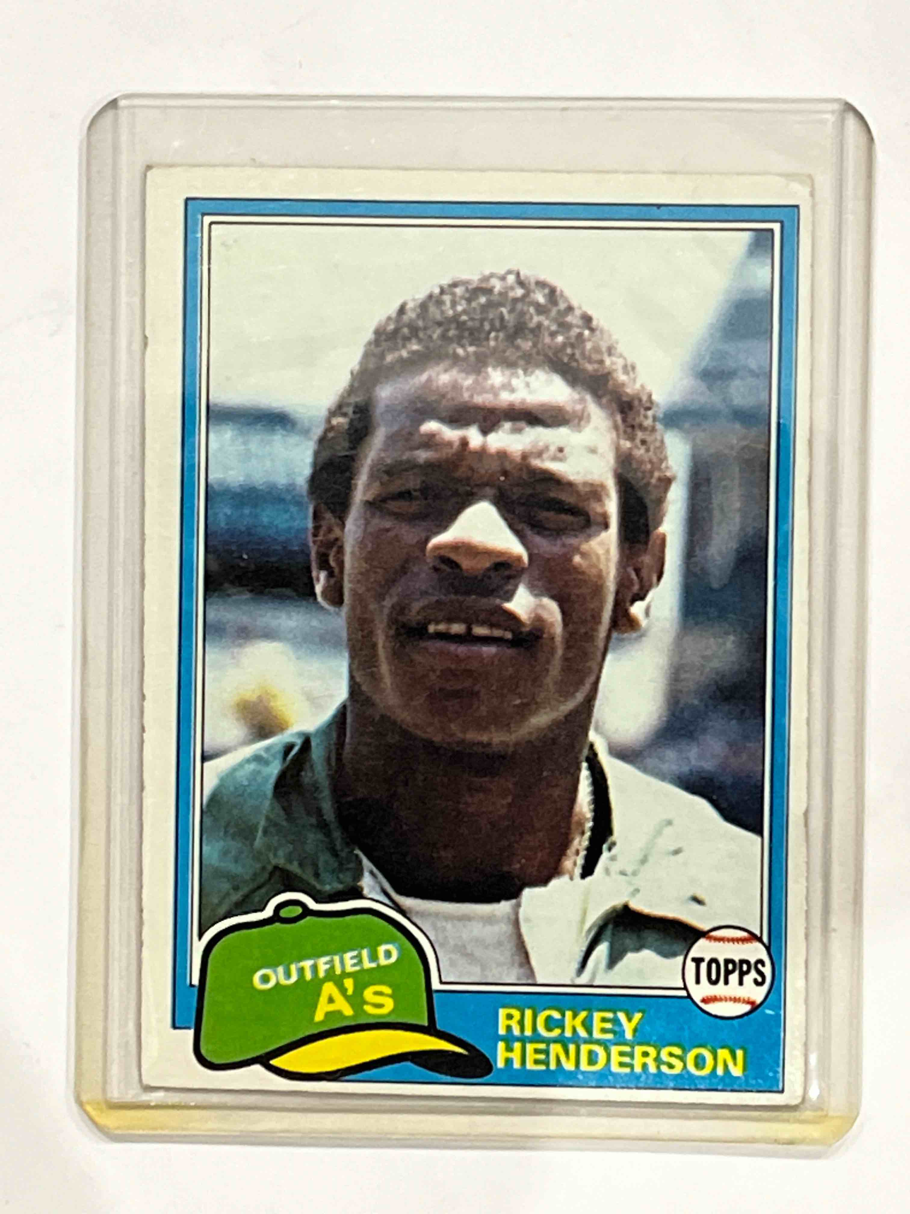 1981 TOPPS RICKEY HENDERSON SECOND YEAR BASEBALL CARD