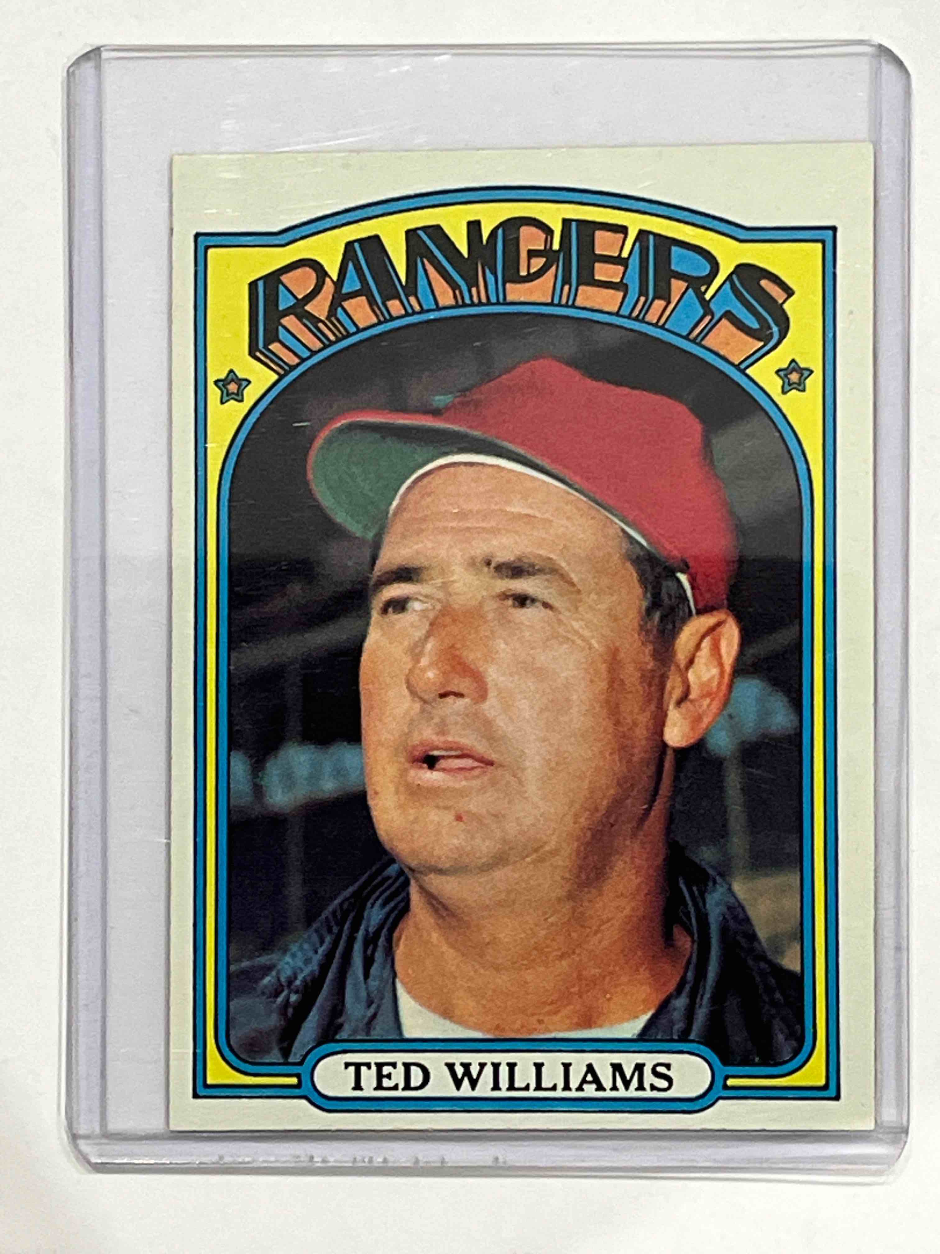 1972 TOPPS TED WILLIAMS BASEBALL CARD 