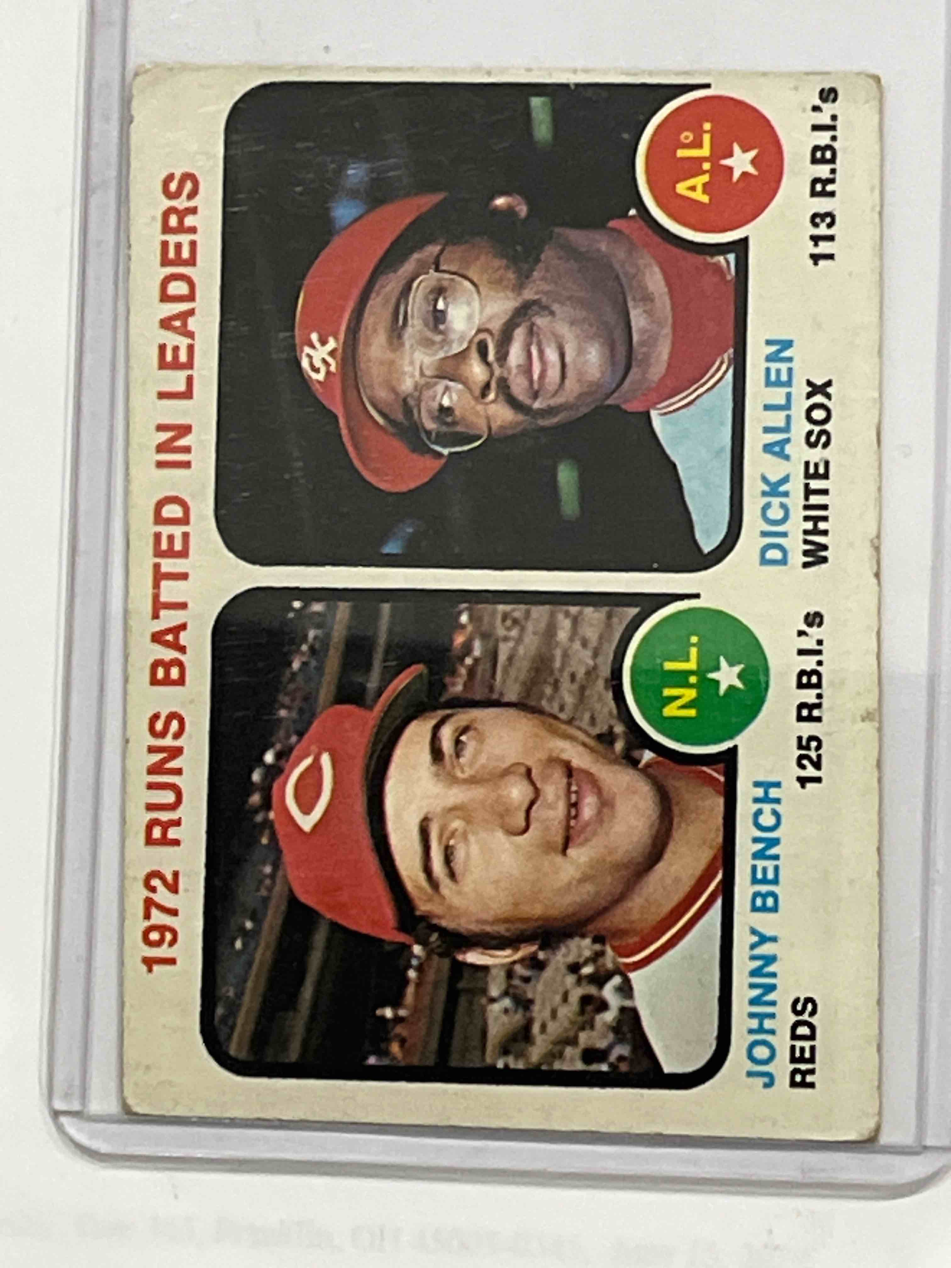 1973 TOPPS JOHNNY BENCH BASEBALL CARD