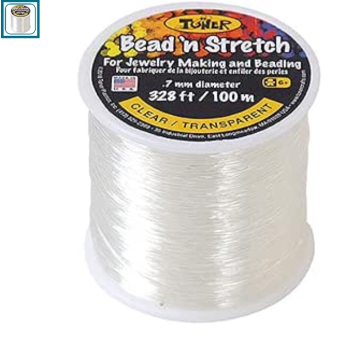 Toner Crafts BNS Clear 328ft .7mm Stretch Cord
