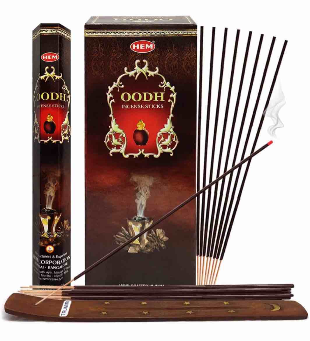 Oud Incense Sticks and Incense Stick Holder Bundle Insence Insense Hem Incense Sticks