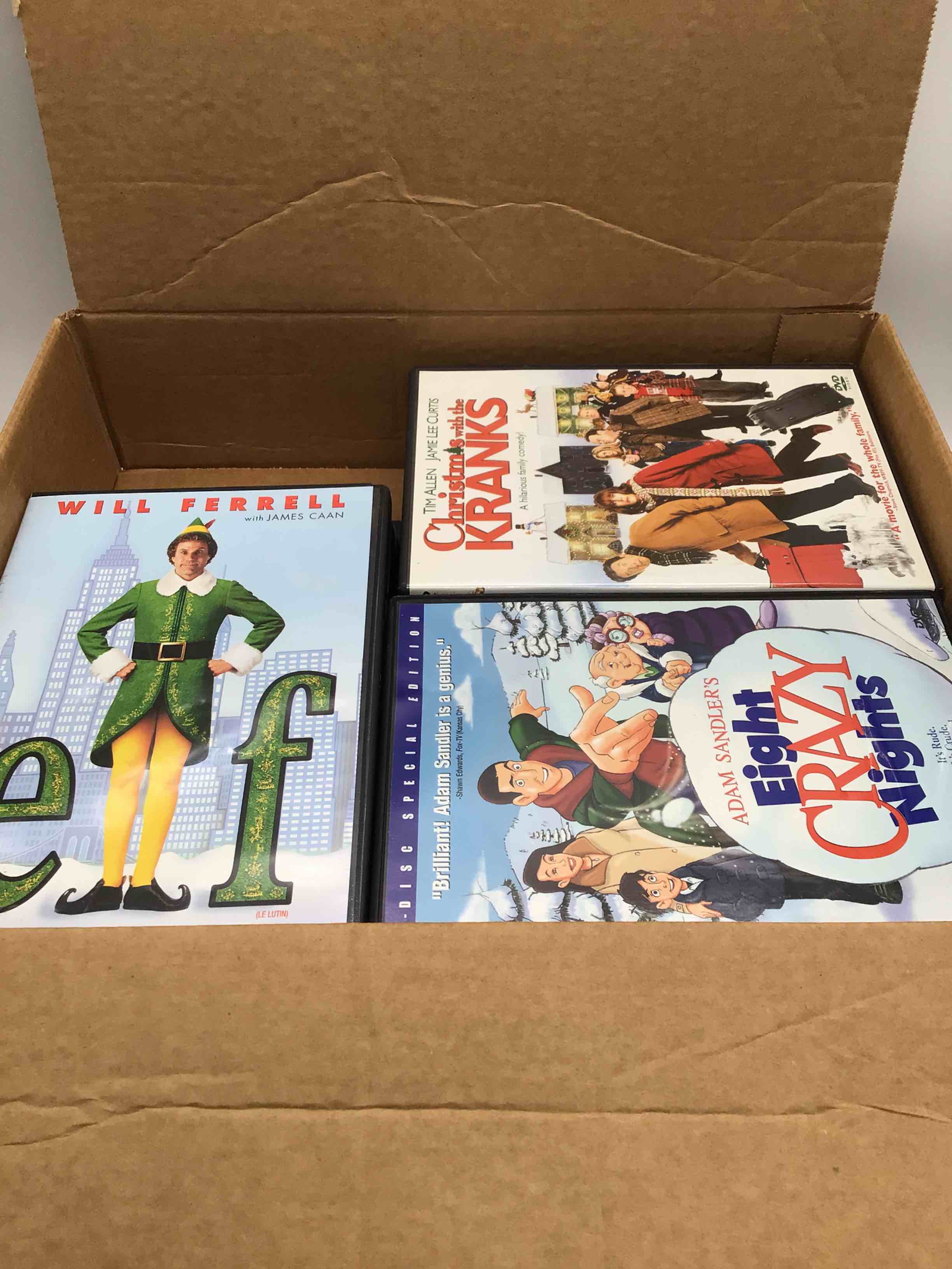 Box Lot Assortment of Christmas DVD Movies