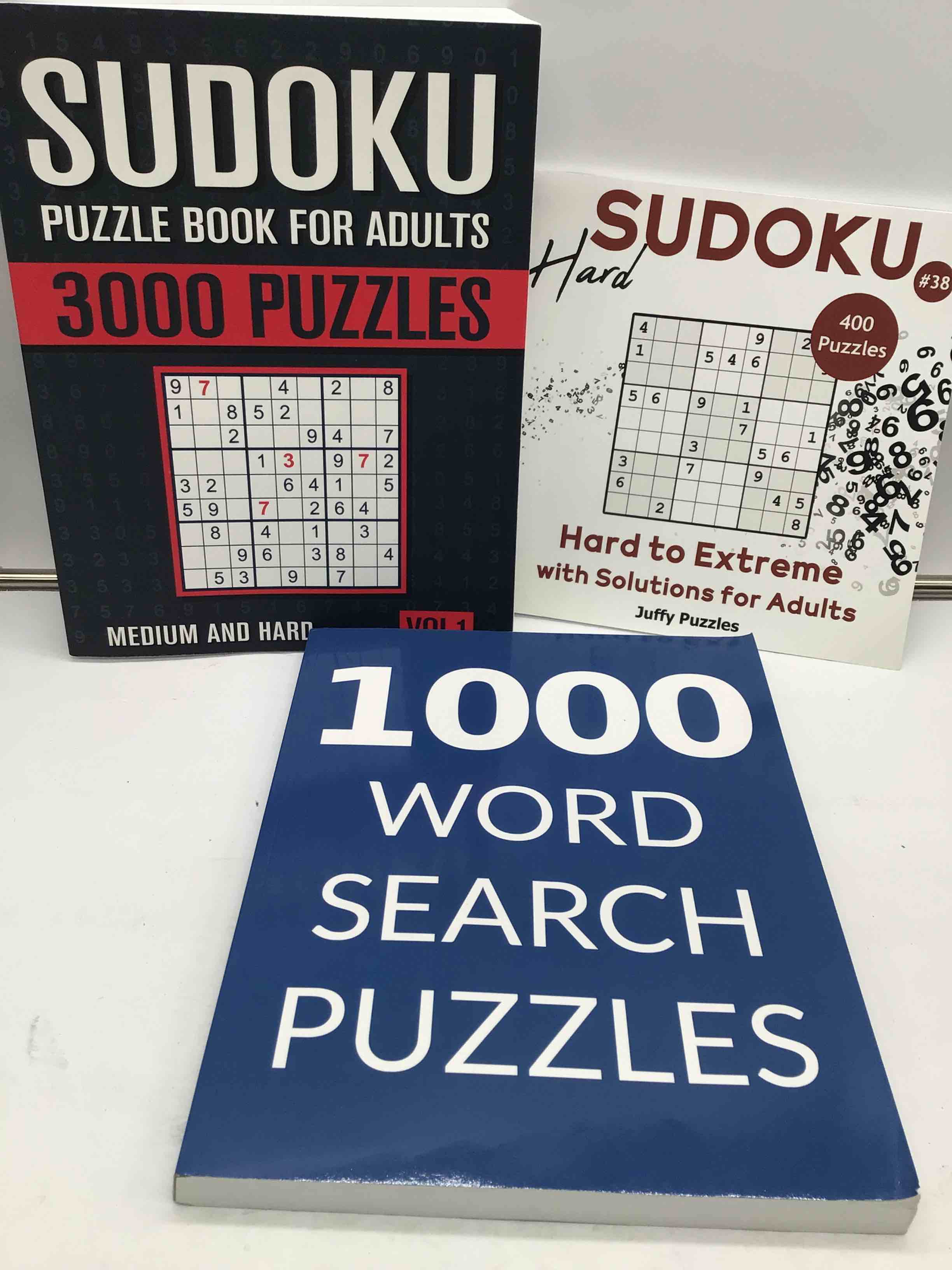 Lot Assortment of Large Adult Sudoku/Puzzle Books