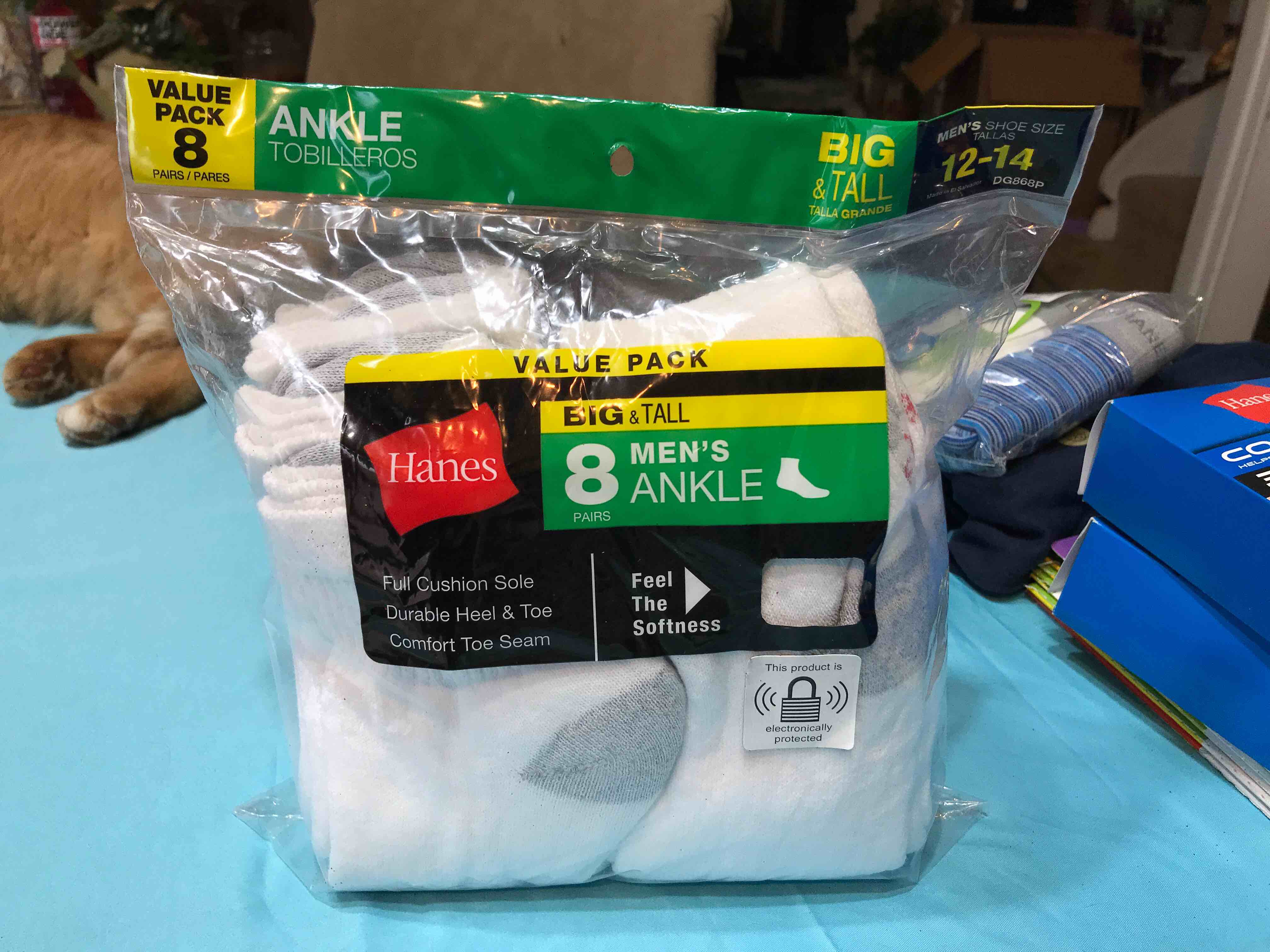 Men’s big and tall 12/14 ankle socks