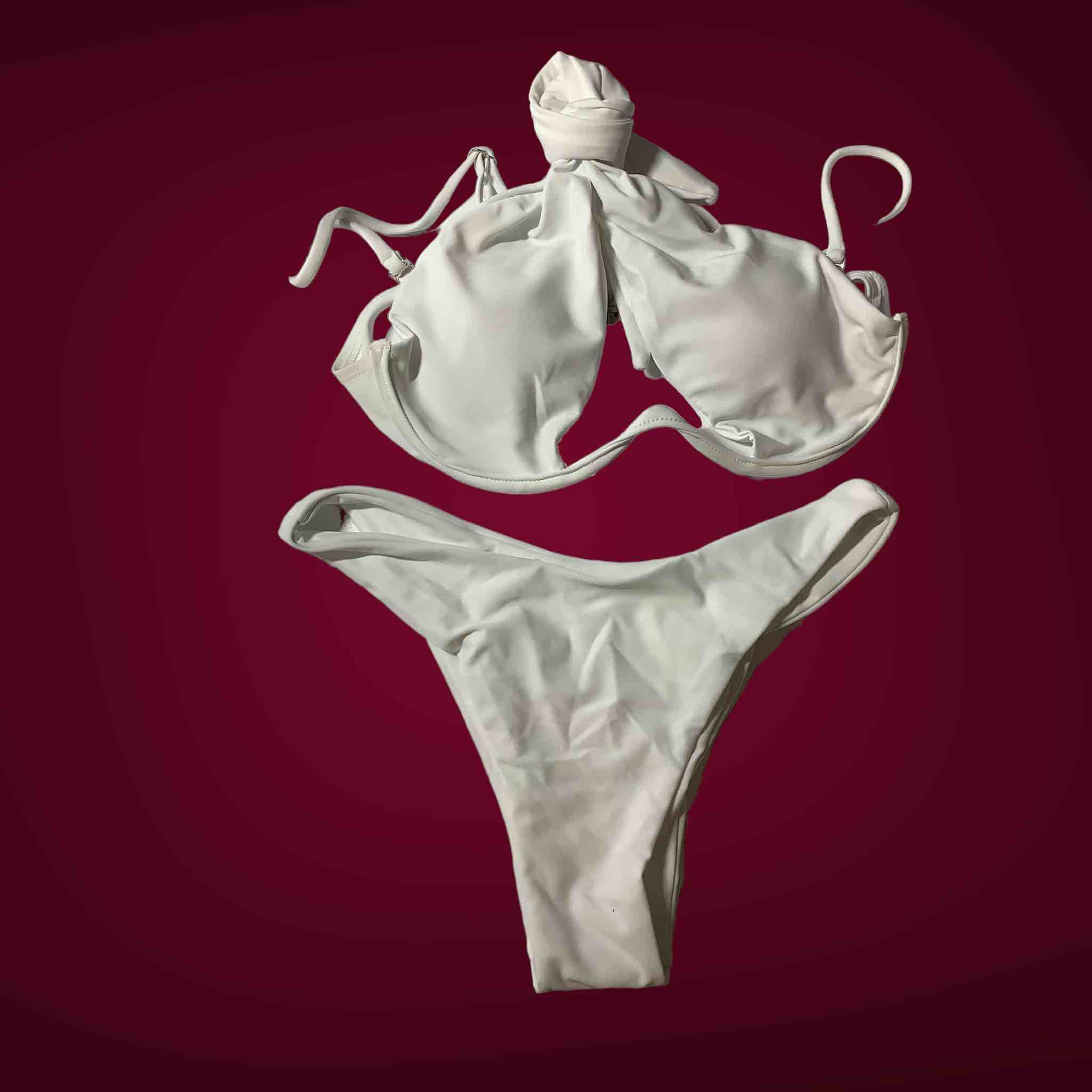 Small White Two-Piece Bikini
