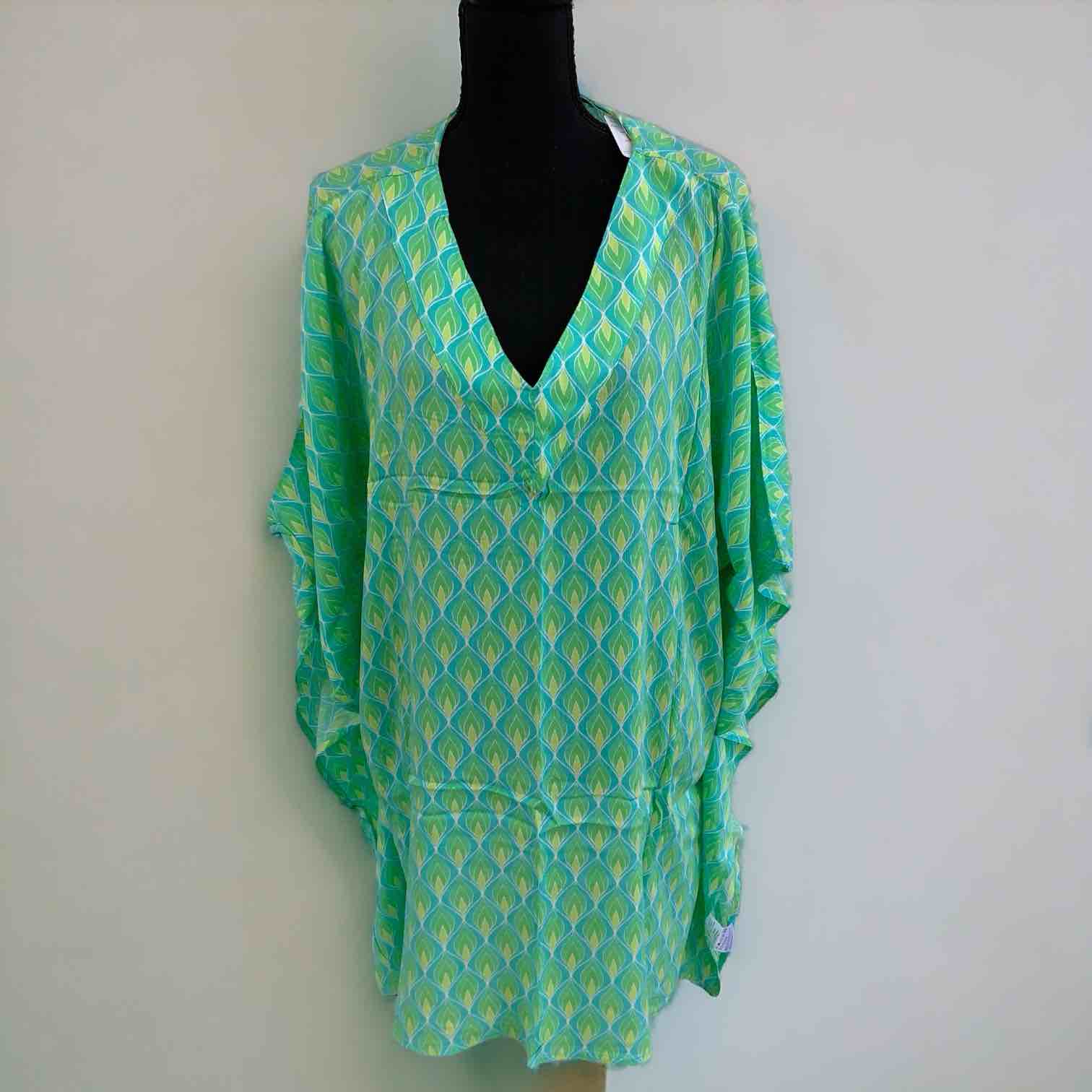 ONE SIZE MAUI MAMAS KAFTAN - AQUA DREAMS