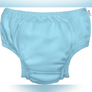 4T, Green Sprouts Snap Reusable Absorbent Swimsuit Diaper-Aqua