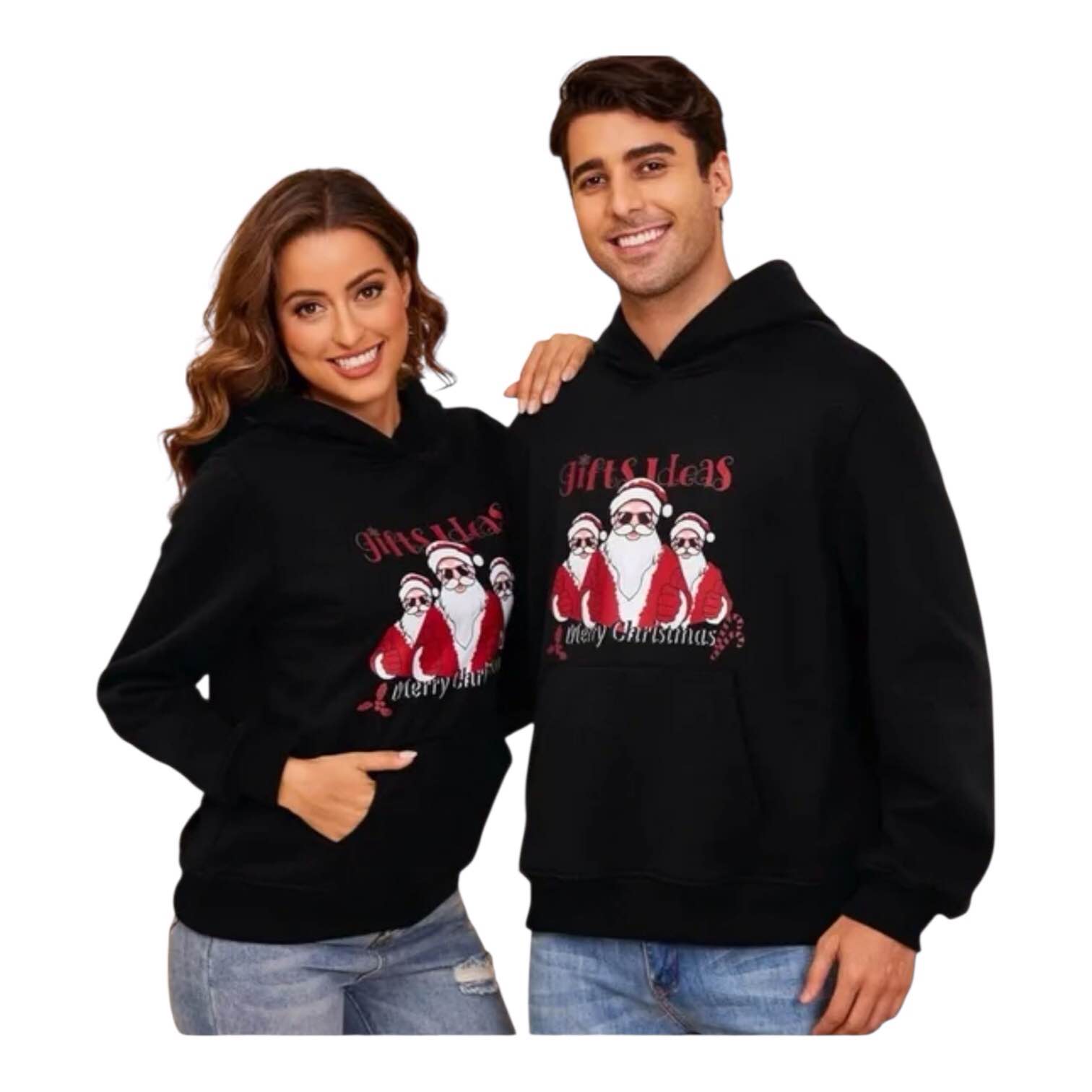 Zhangyan Ugly Christmas Sweater Red Size Small