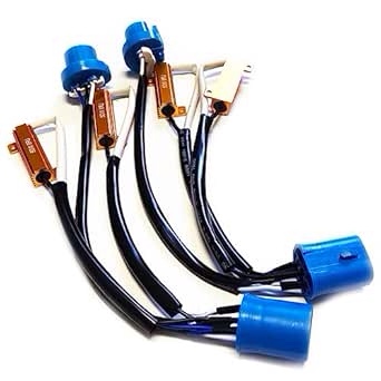 O-NEX HB5 9007 LED Load Resistor Kit 50W 8ohm Headlight Bulb Relay Harness Adapter Anti Flicker Error Decoder Warning Canceller