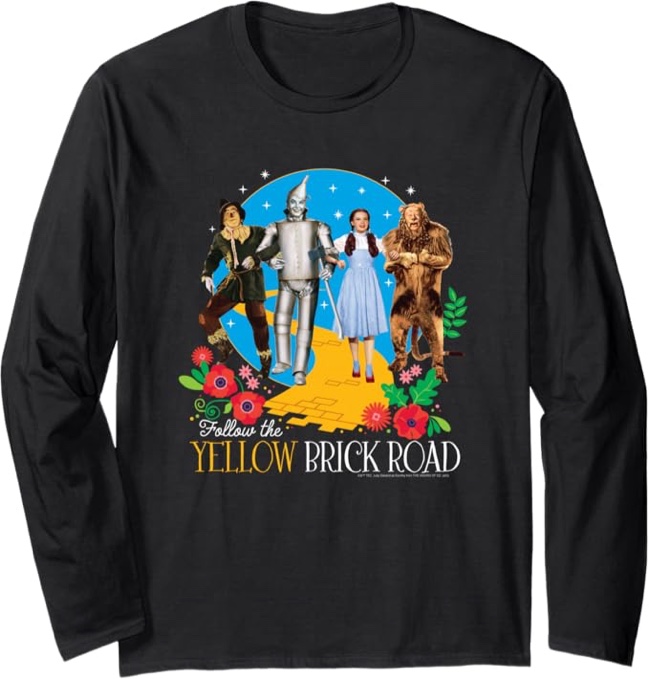 Wizard of Oz-follow The Yellow Brick Road T-shirt,2XL
