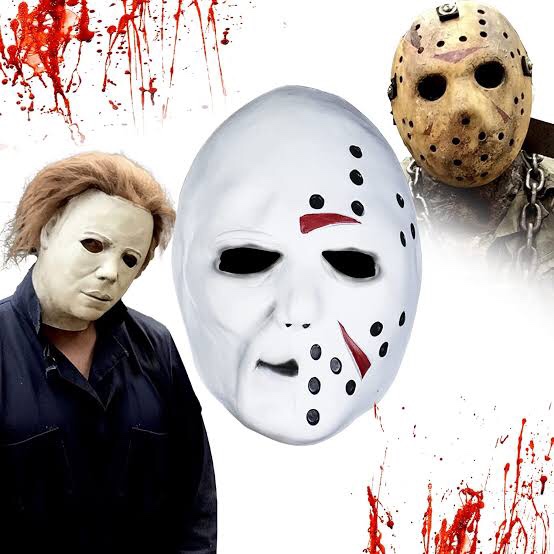 2 in 1 Jason Mask & Michael Myers Mask Scary Halloween Mask for Cosplay costume