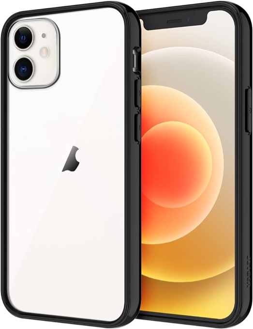 Wefor Designed Compatible for iPhone 12 Mini Case 5.4 inch 2020, 12 Drop Tested Built-in Screen Protector Full Body Heavy Duty Anti- Scratch Shockproof Case Support Wireless Charging Bumper Case Black