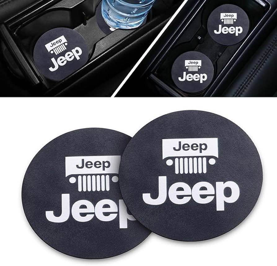 2 Pieces of 2.75-Inch Black Leather Durable Anti Slip Roller Coaster Suitable for Jeep