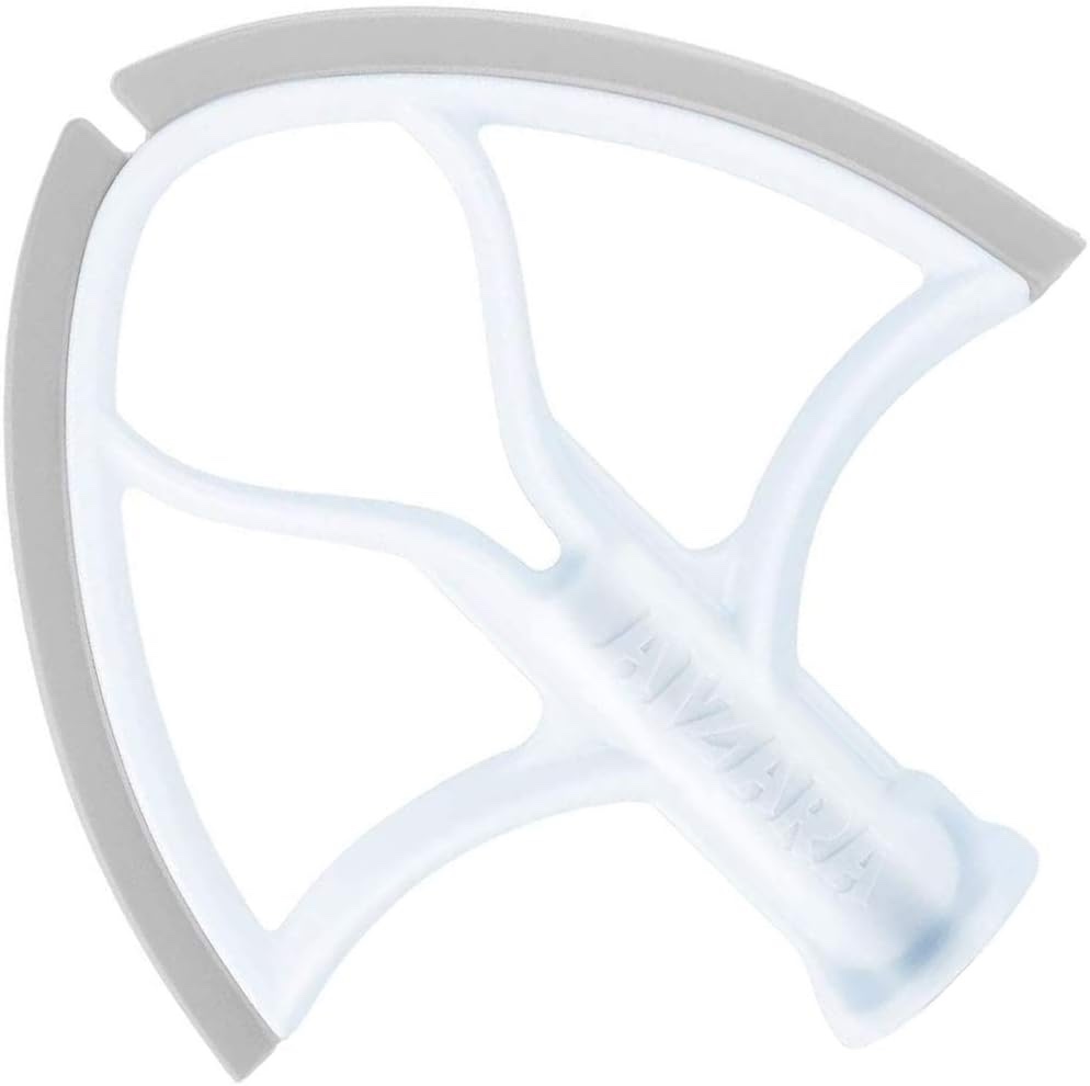 4.5-5 Quart Flex Edge Beater for KitchenAid Tilt-Head Stand Mixer,Upgraded Wing Shape Flat Beater with Flex Edge Bowl Scraper Flex edge beater grey