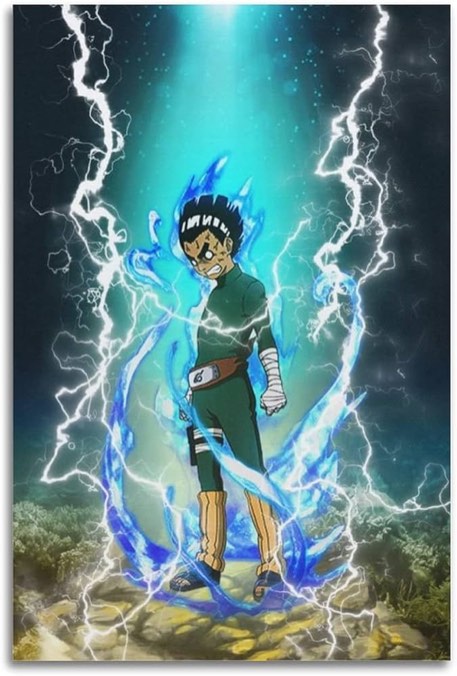 WINWON Rock Lee Poster Canvas Art Poster and Wall Art Picture Print Modern Family Bedroom Decor Posters 08x12inch(20x30cm)