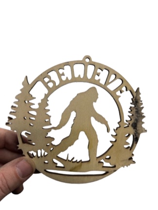 Bigfoot Believe Sign Wall Decoration