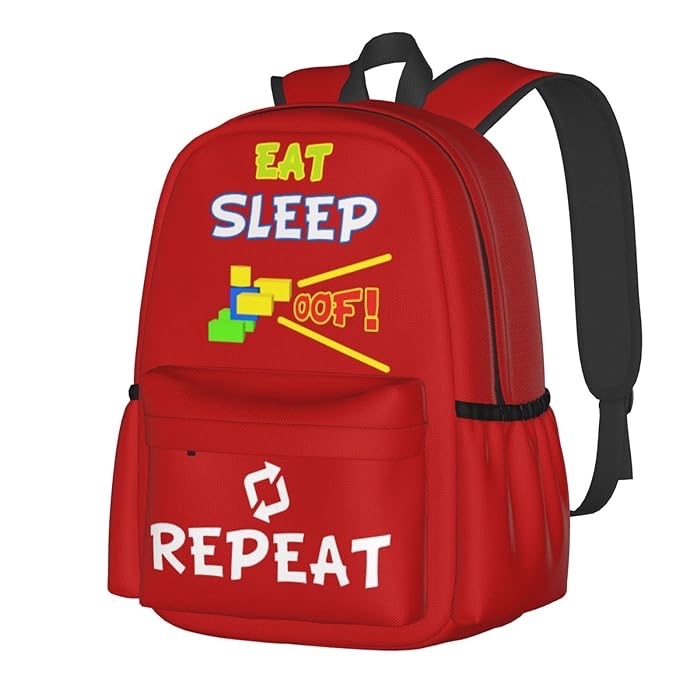 TUOKEO 17 Inch Game Character Kids Backpack for Boys Girls Carry On Backpack for College Durable School Bookbag for Student