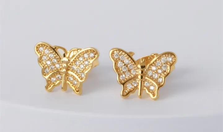 ZQRRFXK Butterfly Gold Mini Clips Accessories (Content May Vary)