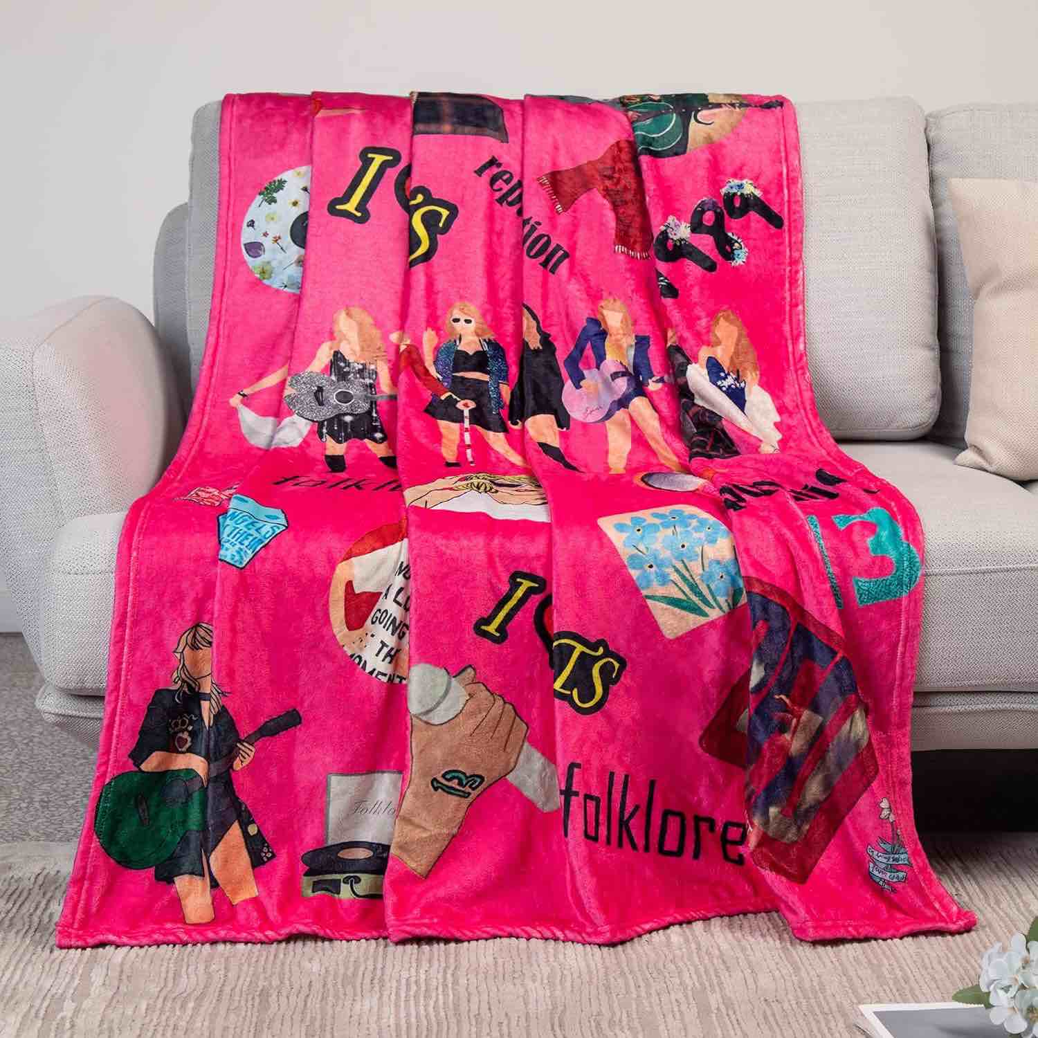 Throw Blanket - Gifts for Girls Boys Women Music Lovers Fans (50"x40")