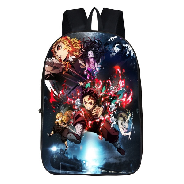 Anime School Backpack Bag Simple Graphics Lightweight Cartoon Printed Bags Travel Computer Backpacks and other Kids' Backpacks