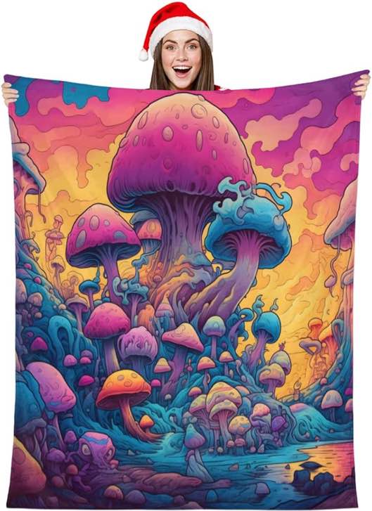 Mushroom Blanket — 213 Blanket (100x130) — Design May Vary