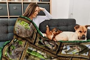 Sloth Throw Blanket (Design May Vary)