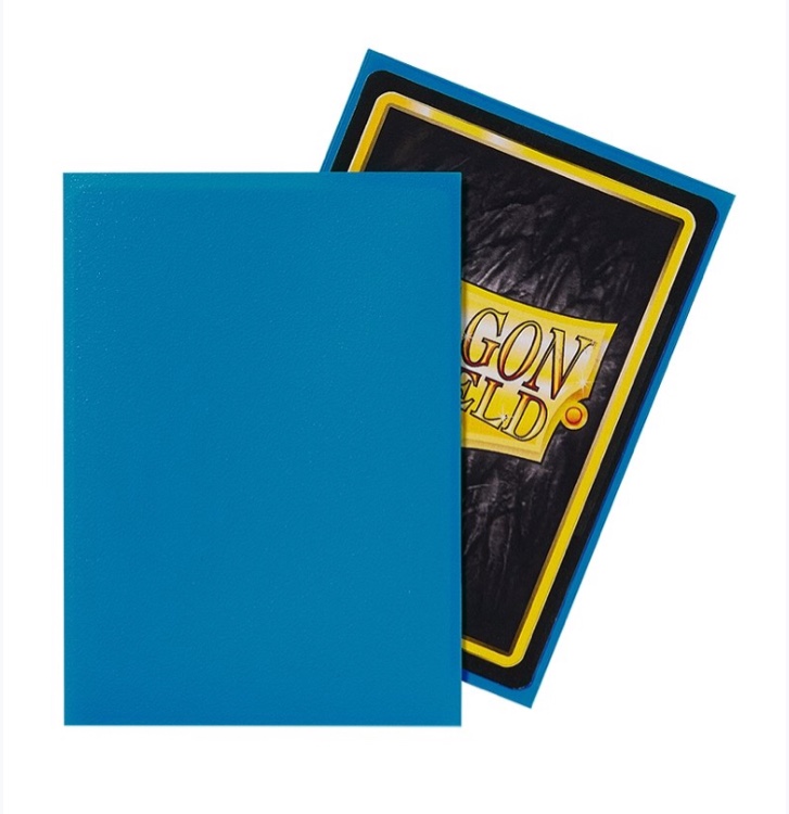 100 pieces Protector Sleeves — Protects Standard Gaming Cards (91mm x 66mm, Blue)