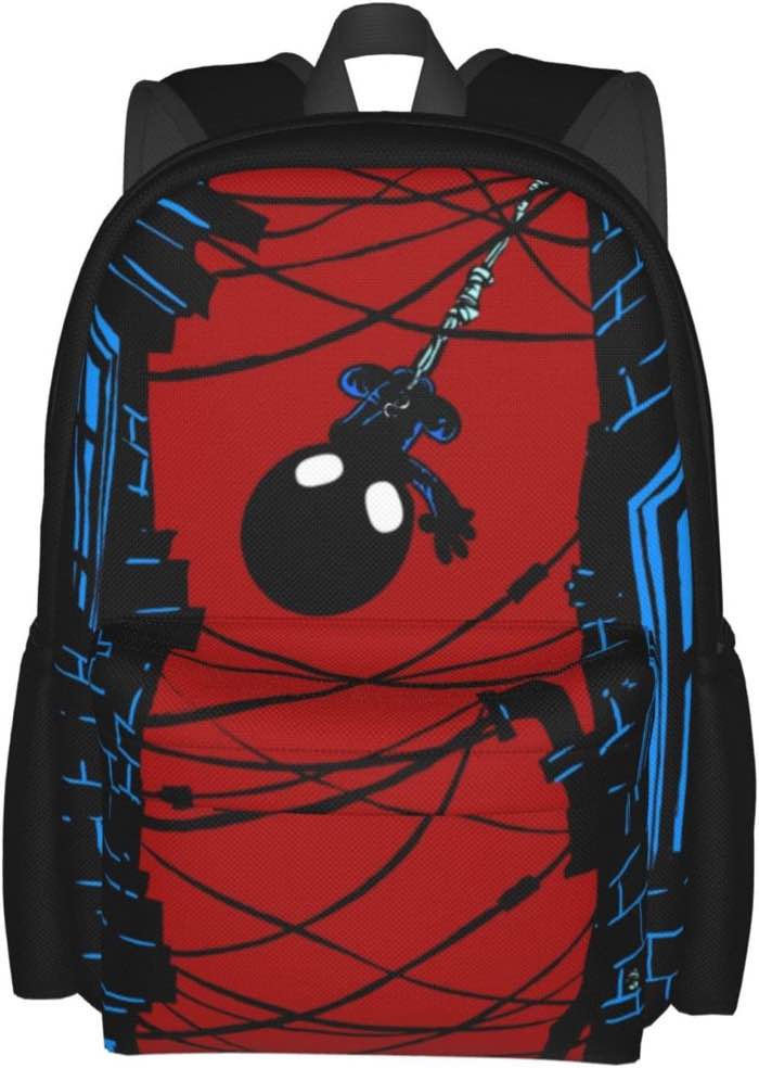 ZOSENY Cartoon Backpack Casual Travel for 17"x14"x6", Red-black