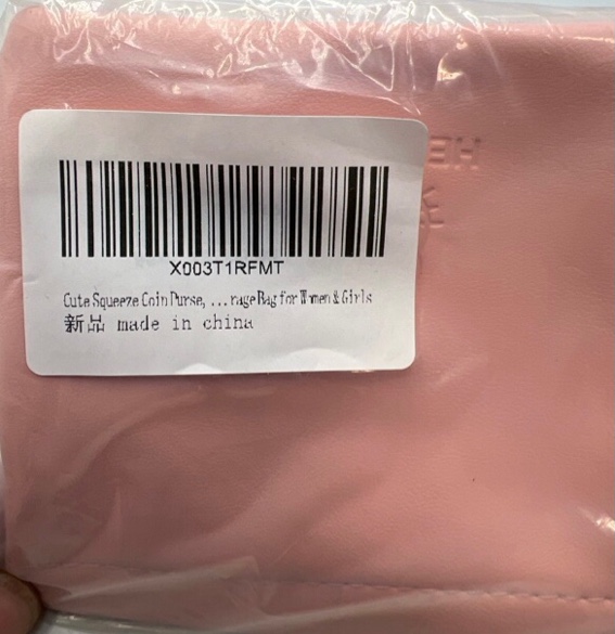 Cute Squeeze Coin Purse, PU Leather Coin Pouch Change Holder, Mini Cosmetic Storage Bag for Women & Girls