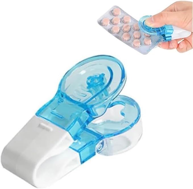 Portable Pill Taker, Tablets Pills Blister Pack Opener Assistance Tool for The Elderly, Disabled, Individuals with Weak Senior Arthritis Hands, Easy to Take Out Pills from Package (1pcs)