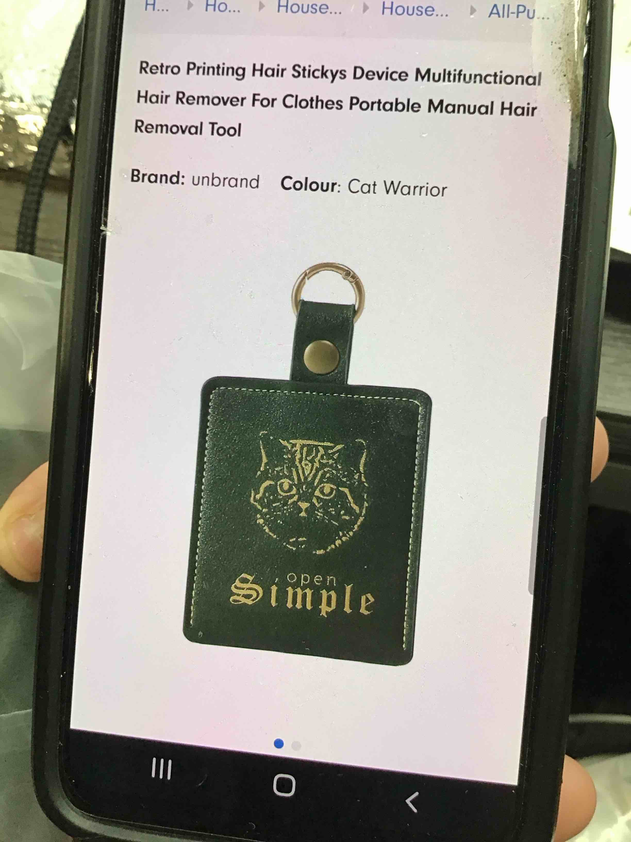 RETRO PRINTING HAIR STICKYS DEVICE MULTIFUNCTIONAL HAIR REMOVER